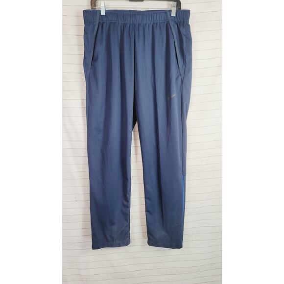 NIKE STANDARD FIT TRAINING PANTS IN NAVY, SZ LARGE - Picture 2 of 15
